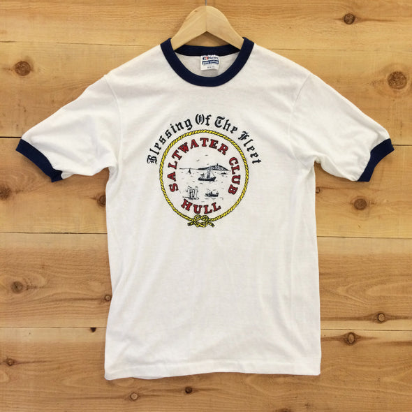 Vintage Saltwater Club Ringer Tee - Electric West