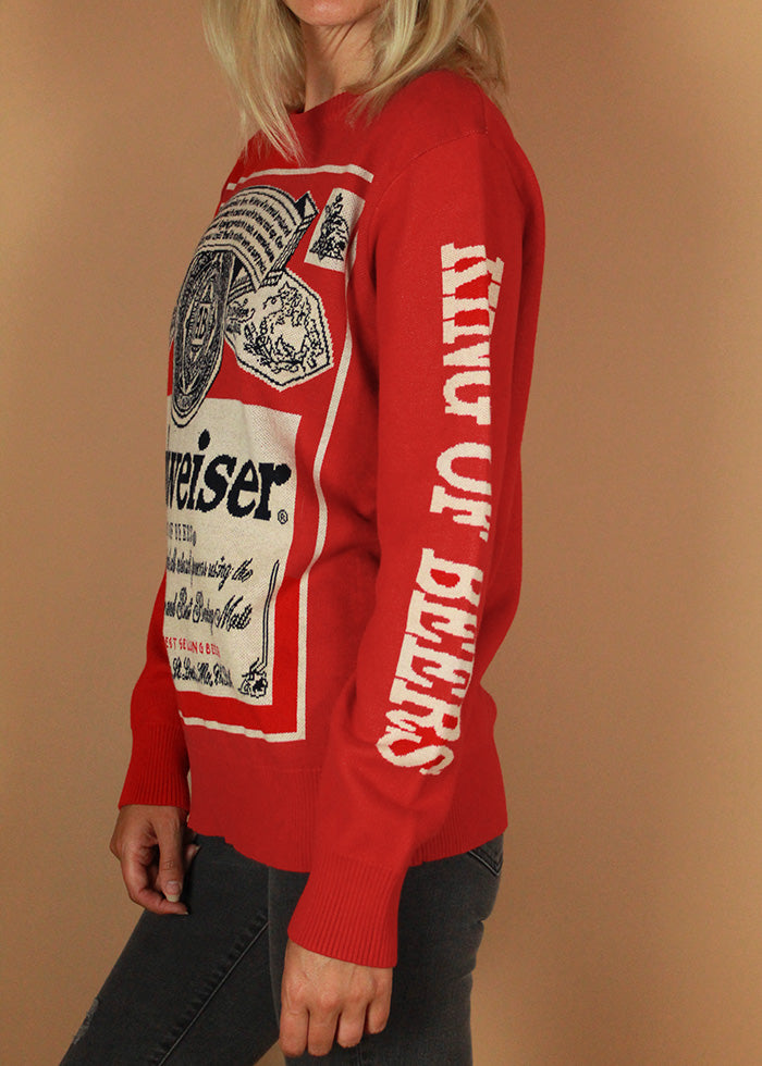 Vintage Budweiser Knit Sweater