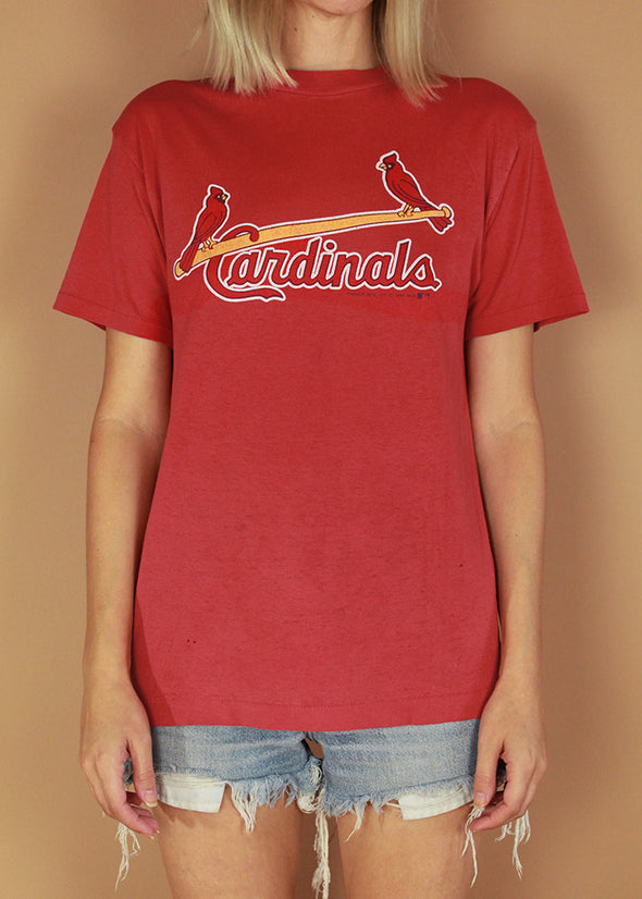 Vintage Paper Thin 1987 Cardinals Baseball Tee
