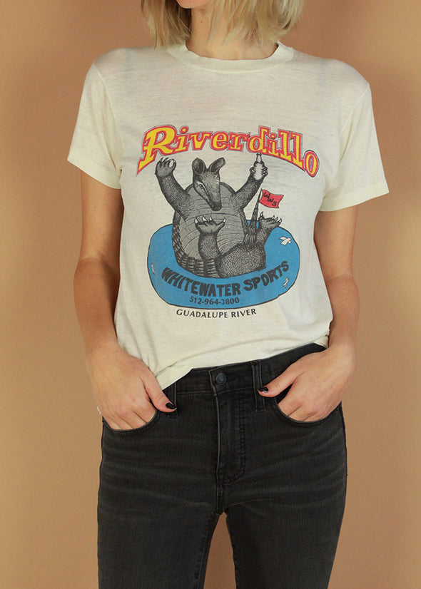 Vintage Paper Thin Riverdillo Tee