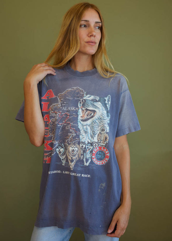 Vintage 90s Faded Alaska Tee