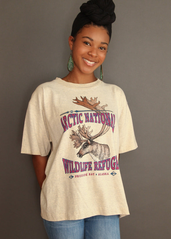 Vintage 90s Alaska Moose Tee