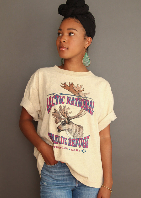 Vintage 90s Alaska Moose Tee