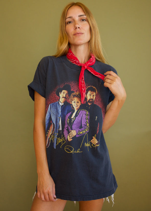 Vintage 1997 Brookes and Dunn x Reba Tour Tee