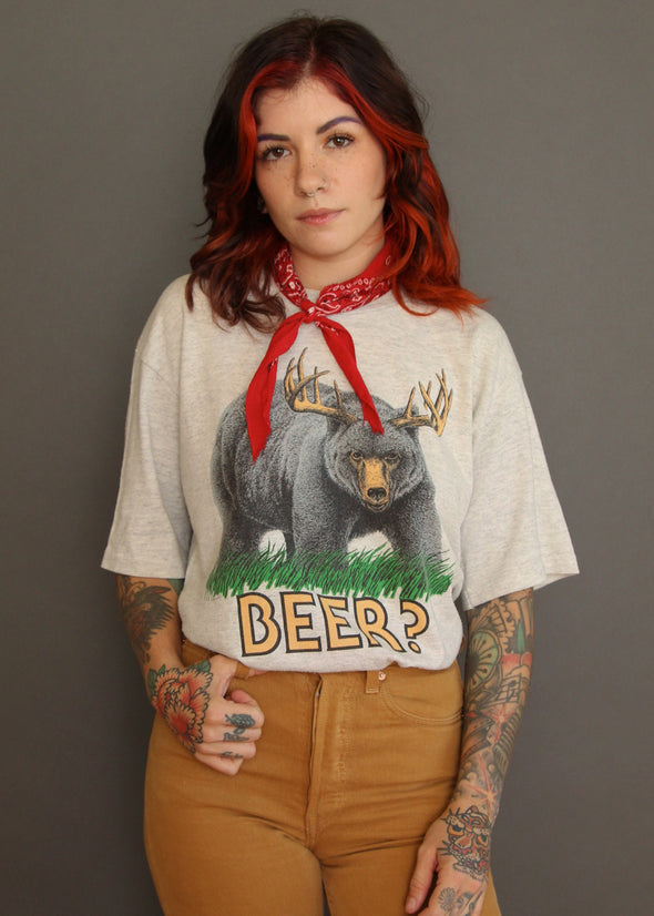 Vintage 1985 Funny Beer Tee