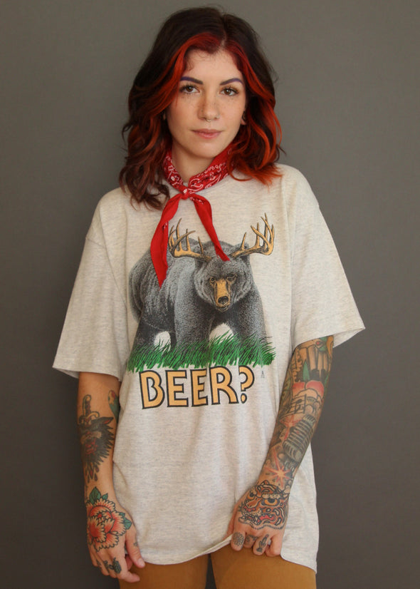 Vintage 1985 Funny Beer Tee