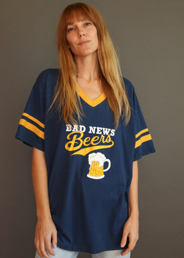 Vintage Bad News Beers V Neck Tee
