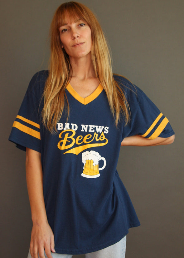 Vintage Bad News Beers V Neck Tee