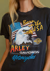 Vintage 1986 Harley Born in the USA Tee