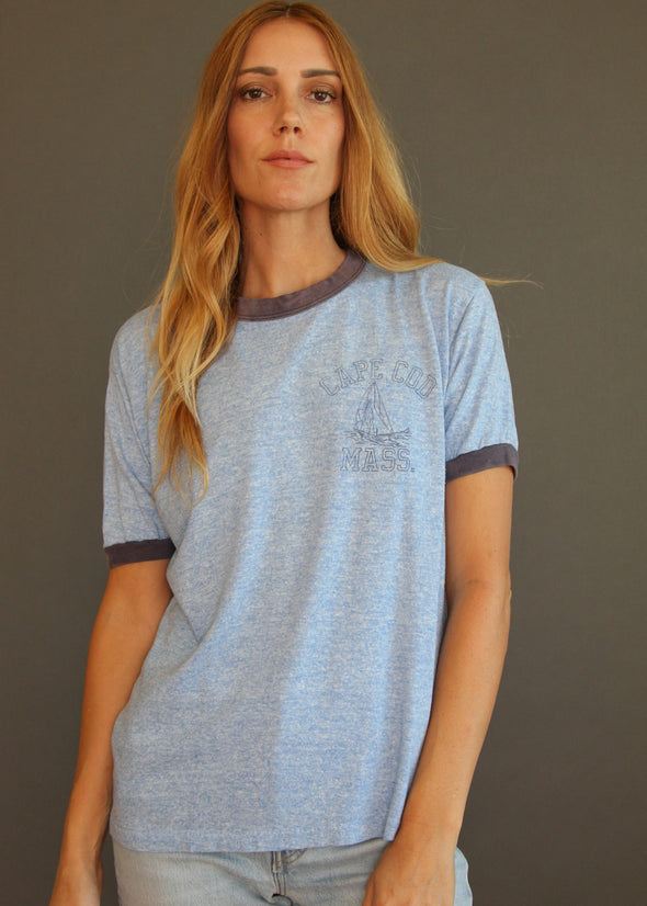 Vintage 1980s Cape Cod Ringer Tee