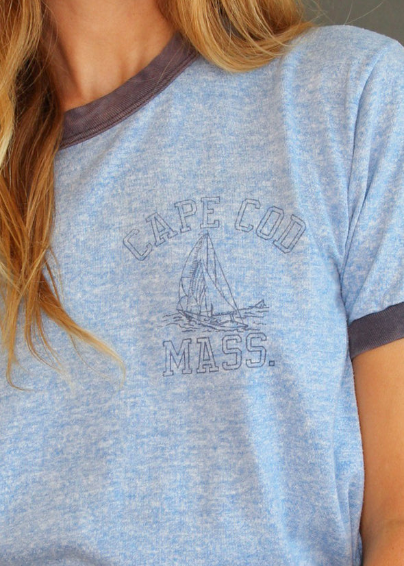 Vintage 1980s Cape Cod Ringer Tee