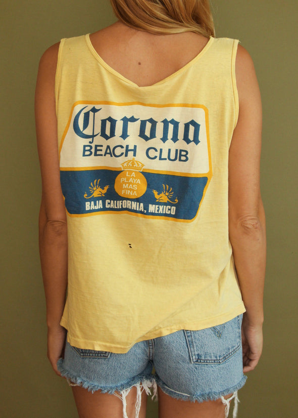 Vintage 1980s Thin Grungy Corona Tank