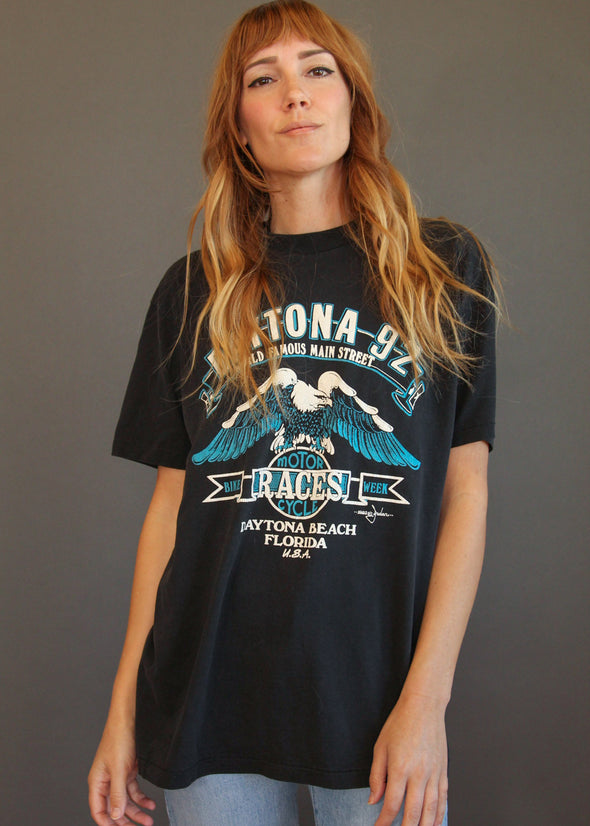 Vintage 1992 Daytona Bike Week Eagle Tee