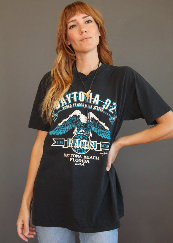 Vintage 1992 Daytona Bike Week Eagle Tee