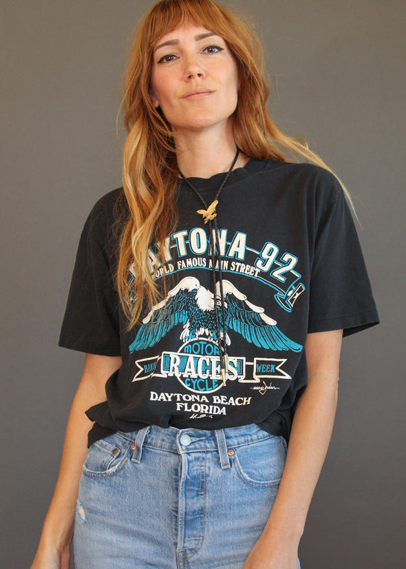 Vintage 1992 Daytona Bike Week Eagle Tee