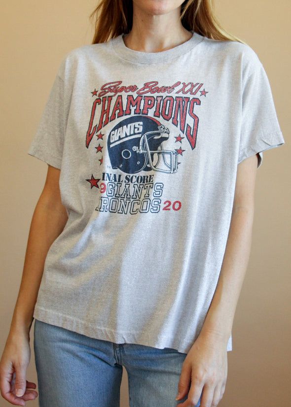 Vintage 1987 Denver Broncos Super Bowl XXI Tee
