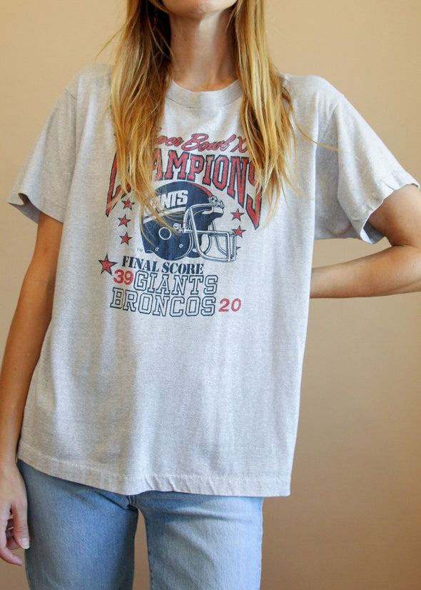 Vintage 1987 Denver Broncos Super Bowl XXI Tee