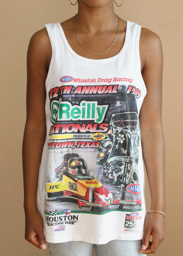 Vintage 1999 Texas NHRA Drag Racing Tank