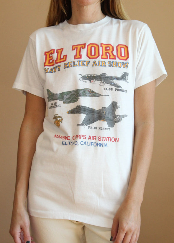 Vintage 80's Grungy El Toro Air Show Tee