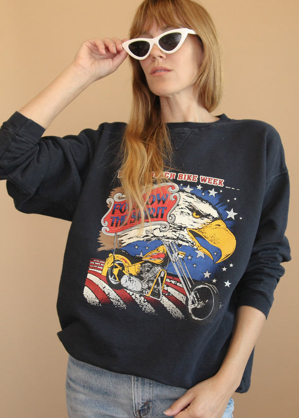 Vintage 90's Daytona Beach Bike Week Sweatshirt