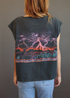 Vintage 1992 Grungy Coyote Lightning Boxy Tank