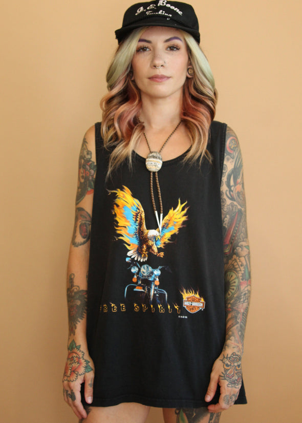 Vintage 1999 Harley Free Spirit Cancun Tank