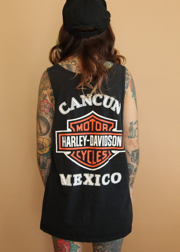 Vintage 1999 Harley Free Spirit Cancun Tank