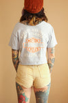 Vintage 1982 Grungy Cropped Harley Atlanta Pocket Tee
