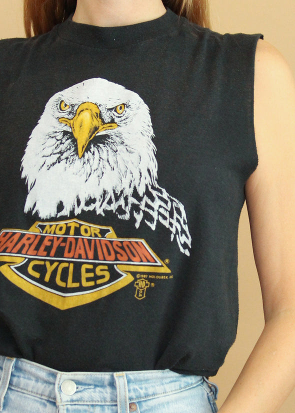Vintage 1987 Harley Eagle Muscle Tank