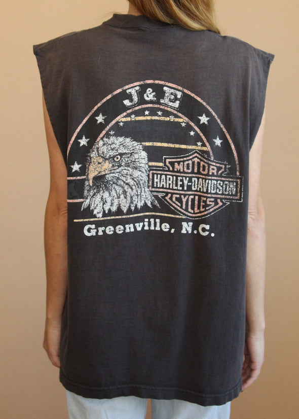 Vintage 1998 Harley Holwin Wolf Tank