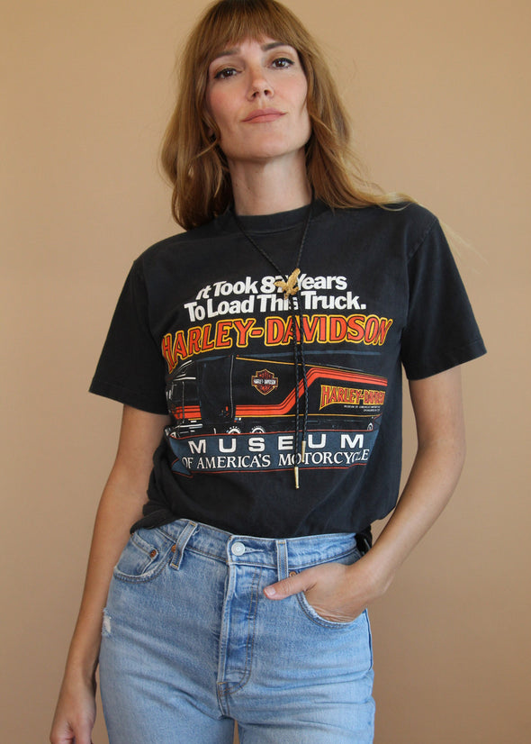 Vintage 1990 Harley Museum Tee