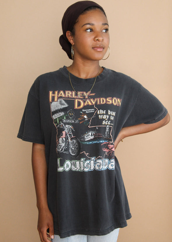 Vintage 1998 Harley New Orleans Faded Tee