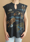 Vintage 1996 Soaring High Harley Muscle Tank