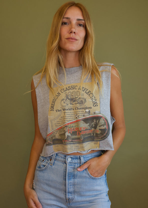 Vintage 1998 Harley Southside Cropped Tank