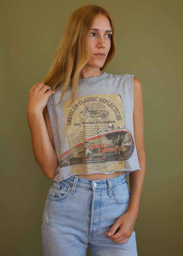 Vintage 1998 Harley Southside Cropped Tank