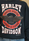 Vintage 1991 Rare Harley US Highway Corps Sweatshirt