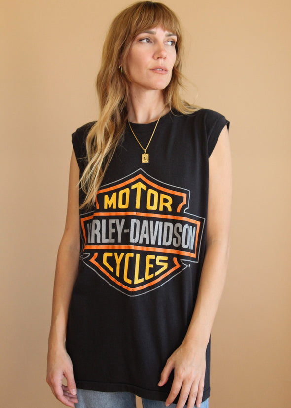 Vintage 1989 Harley Davidson Tank