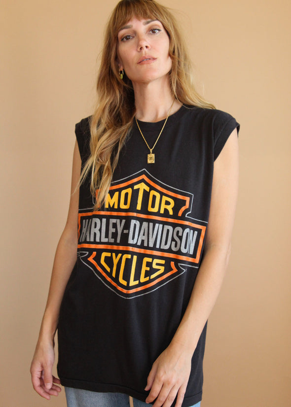 Vintage 1989 Harley Davidson Tank