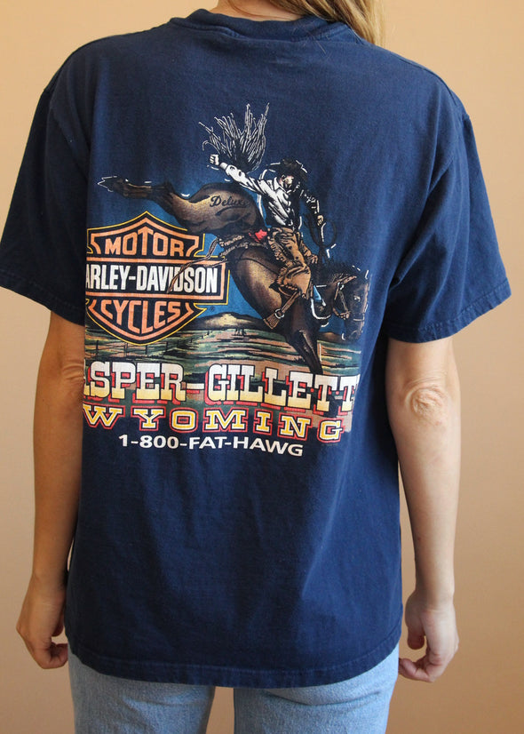 Vintage 1998 Harley Twin Cam Wyoming Tee