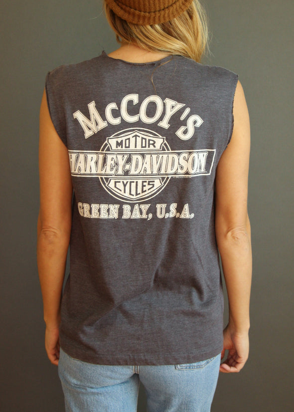 Vintage 1992 Paper Thin Harley V Cut Tank