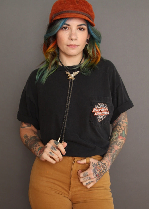 Vintage 1994 Arrowhead Harley Pocket Tee