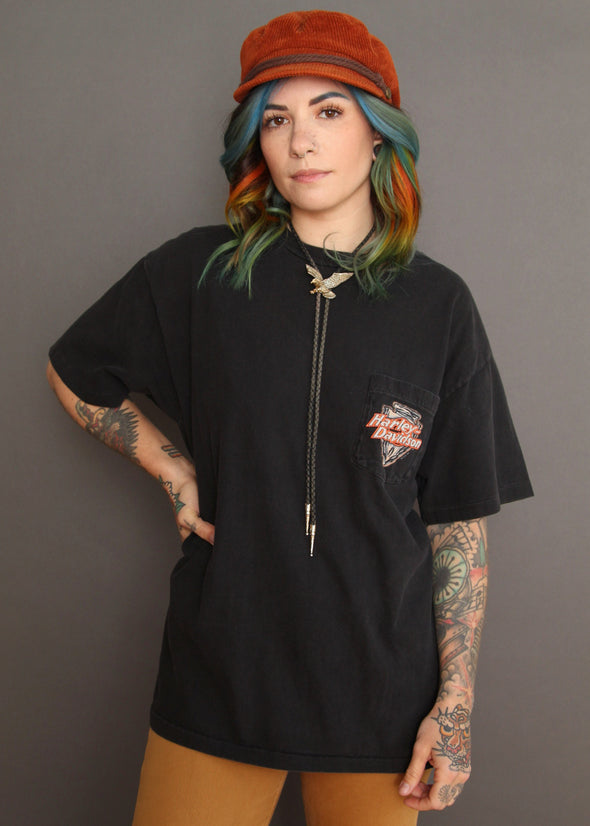 Vintage 1994 Arrowhead Harley Pocket Tee