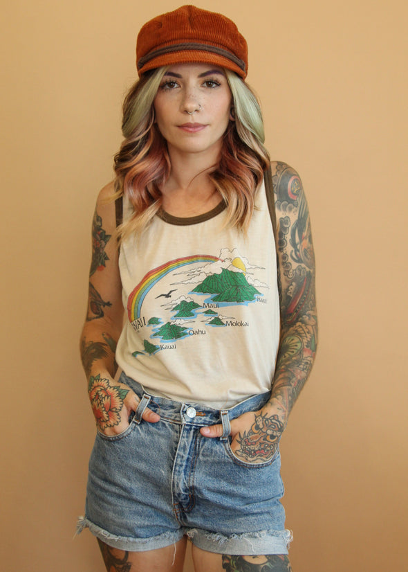 Vintage 1982 Thin Hawaii Tank