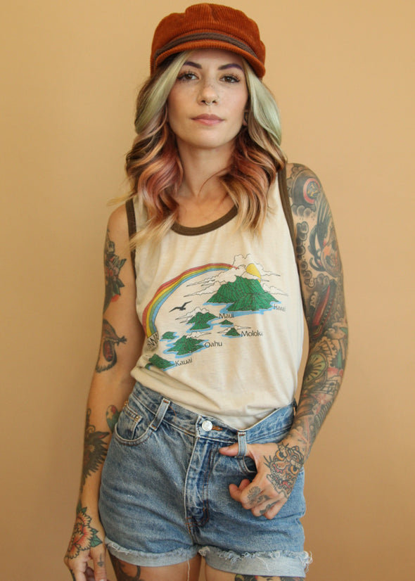 Vintage 1982 Thin Hawaii Tank