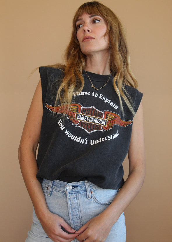 Vintage 1987 If I Have to Explain Harley Sweatshirt