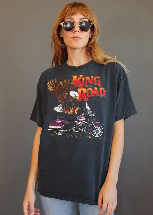 Vintage 1990's King of the Road Biker Tee