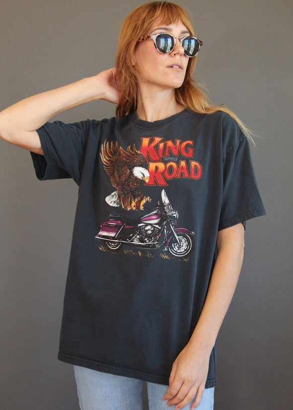 Vintage 1990's King of the Road Biker Tee