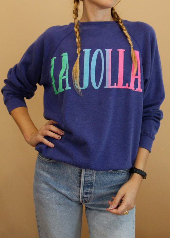 Vintage 1989 La Jolla Faded Sweatshirt