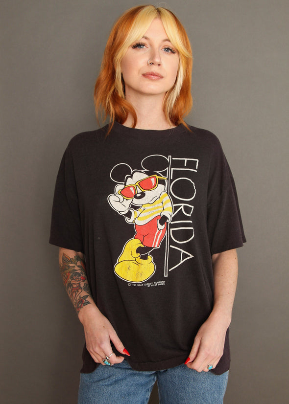 Vintage 1980s Thin Mickey Florida Tee