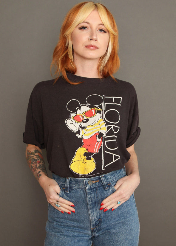 Vintage 1980s Thin Mickey Florida Tee